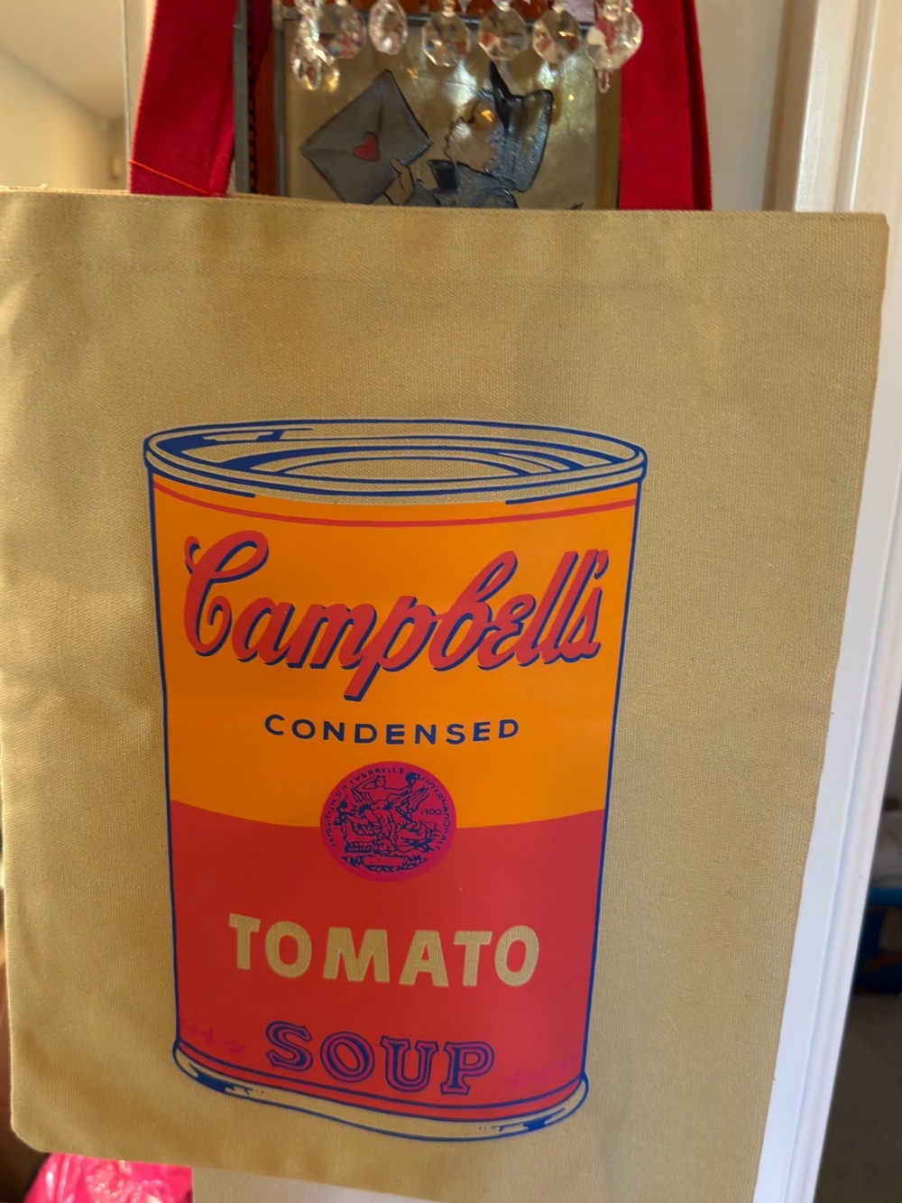 Andy Warhol Campbell's Tomato Soup Canvas Tote.